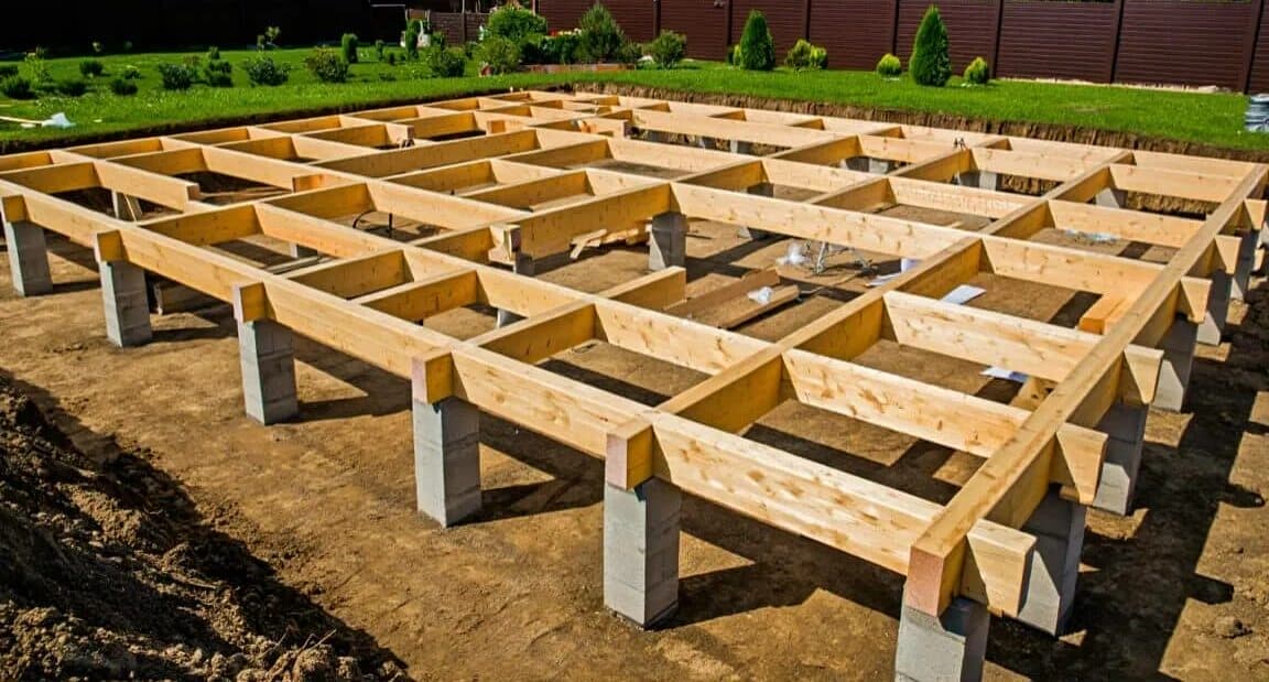 Строительство столбчатых фундаментов